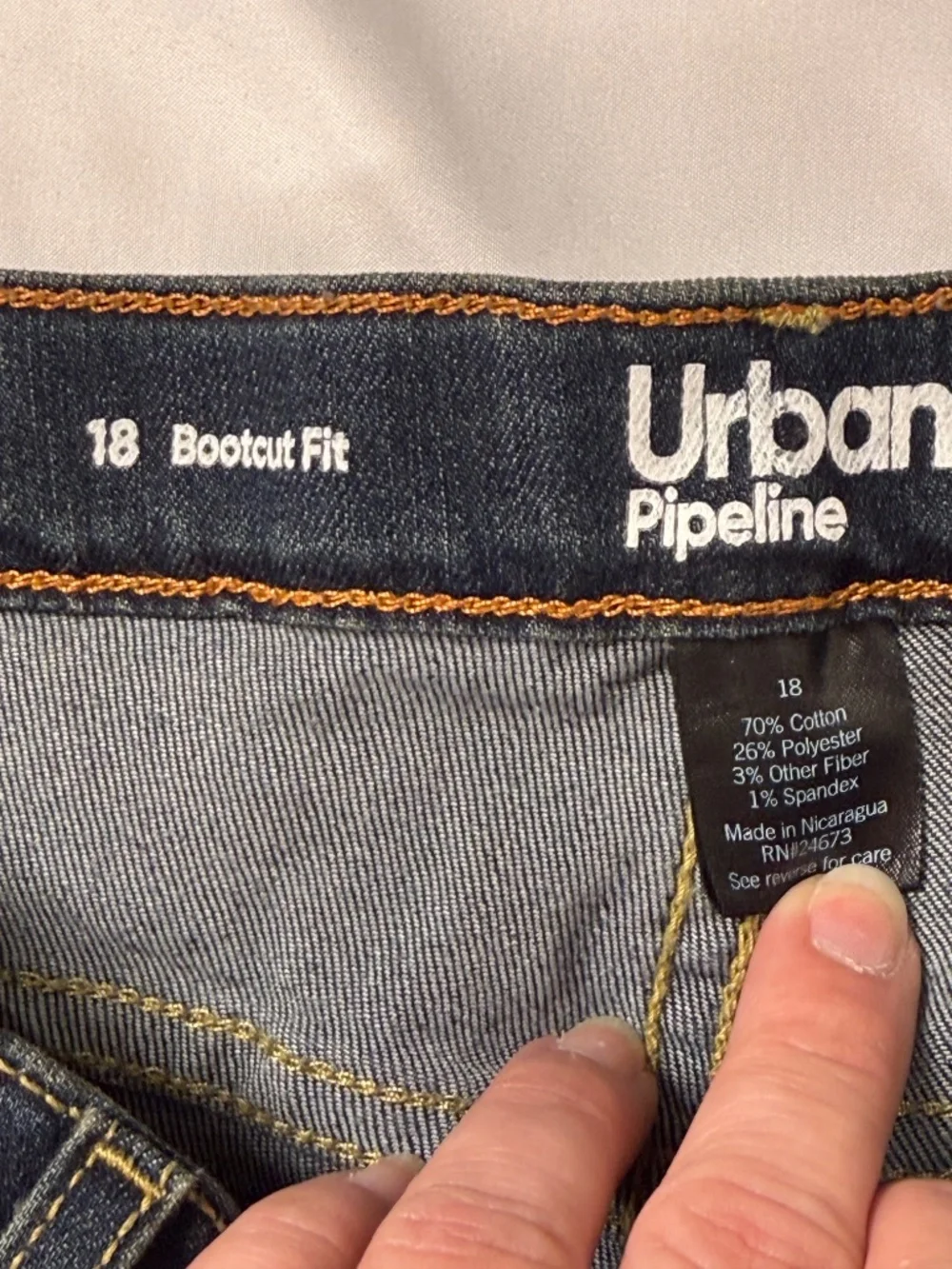 Urban Pipeline SuperFlex Bootcut Stretch Jeans Size 18